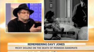 Davy Jones Obit Micky Dolenz Interview Today March 1, 2012