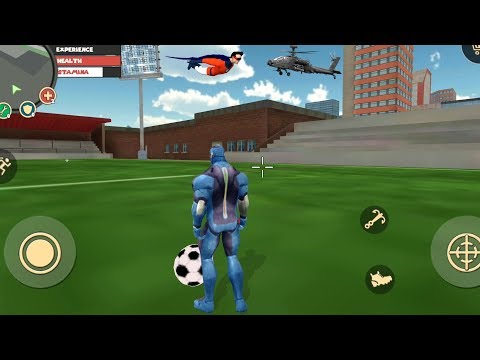 Rope Hero: Vice Town (Rope Hero on Football Ground) Rope Hero Kicks the Football - Gameplay FHD