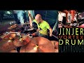 JINJER - Vortex (Live Drum Playthrough Budapest, Hungary)