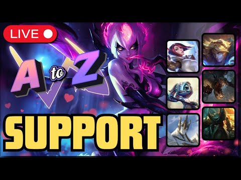 A-Z Support Challenge - EVELYNN SUPPORT IS STRONG! (Evelynn, Ezreal, Fiddle, Fiora, Fizz, Galio, GP)