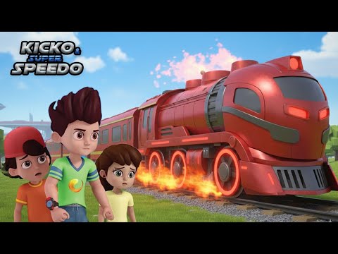 Kicko ने देखी Red Flames वाली Robot Train| Kicko & SuperSpeedo | Kids Show|  Funny Video