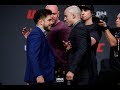 Henry Cejudo vs. Marlon Moraes UFC Press Conference Staredown - MMA Fighting