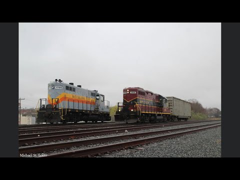 [HD] Mass Coastal Railroad MC-4 on future South Coast Rail Lines - Spring 2021