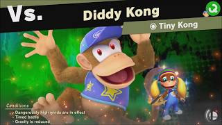 Super Smash Bros Ultimate vs Diddy Kong (Unlocks: Tiny Kong) World of Light - Adventure Mode