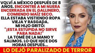Encontré A Mi Nuera Encerrada En El Gallinero, Comiendo Maíz. "Estúpida", Gritó Mi Hijo. Lo Que Hice