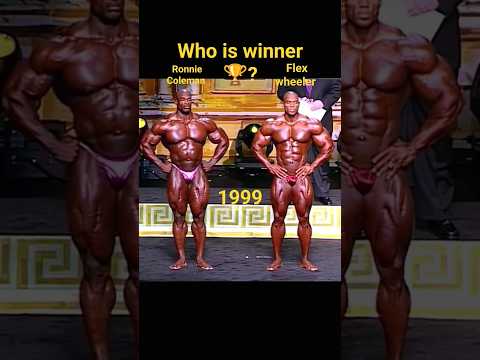 MR Olympia 1999 Ronnie Coleman vs Flex wheeler #gym #bodybuilding #gymmotivation #posing