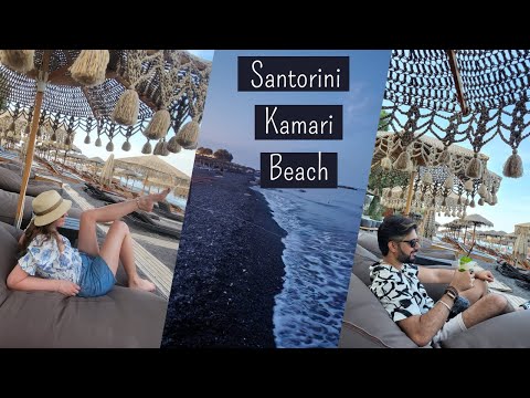 Santorini - Greece | Kamari Beach | Indians in Europe