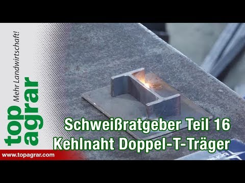 Kehlnaht "horizontal" am Doppel T-Träger Teil 16 - Schweißen mit Christoph