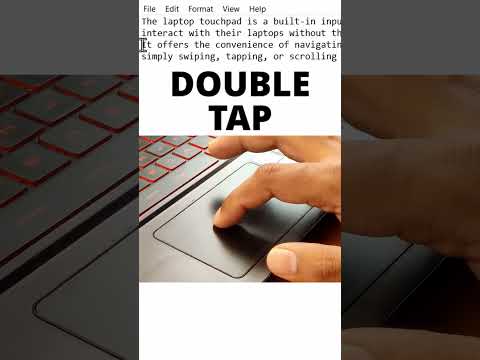 How to Select Text Using a Touchpad on a Windows Laptop