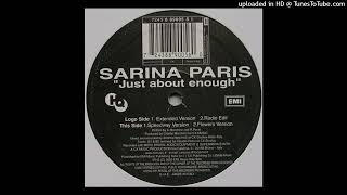 Sarina Paris - Just About Enough (Radio Edit) 2000