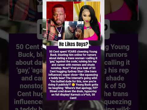 50 Cent hugging Sydney Starr (the trans influencer) #50cent #shorts #news #rap #hiphop
