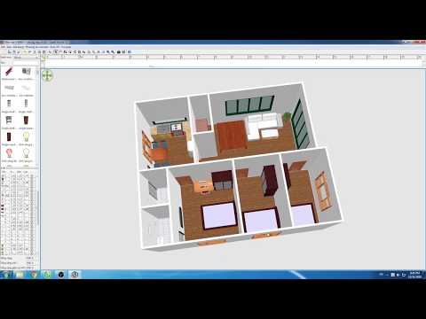 Gợi ý mẫu nhà cấp 4, 3 phòng ngủ rộng 80m2 được vẽ bằng phần mềm Sweed Home 3D . (Có bản vẽ).