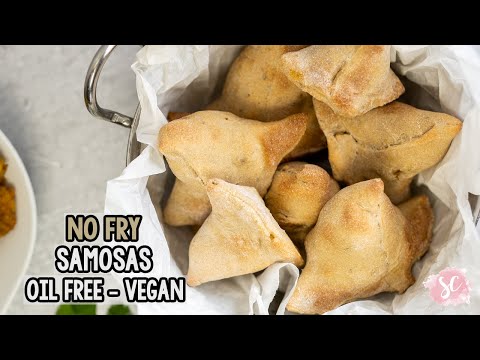 NO FRY Samosas - OIL FREE, VEGAN, & GLUTEN FREE
