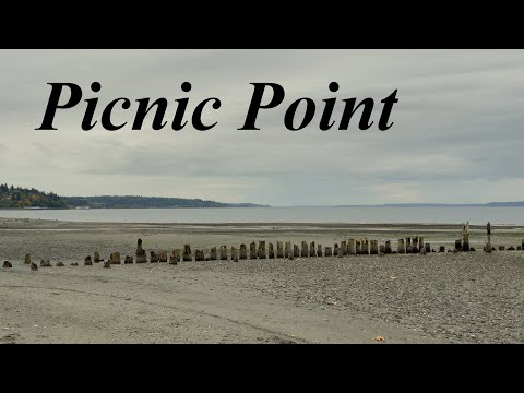 Beach Walk, Picnic Point, Edmonds WA (4k, binaural audio)