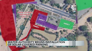 Water authority begins installation of solar-covered parking lot in Al