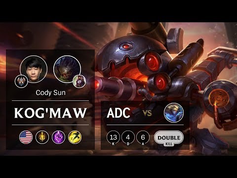 Kog'Maw ADC vs Ezreal - NA Challenger Patch 9.13
