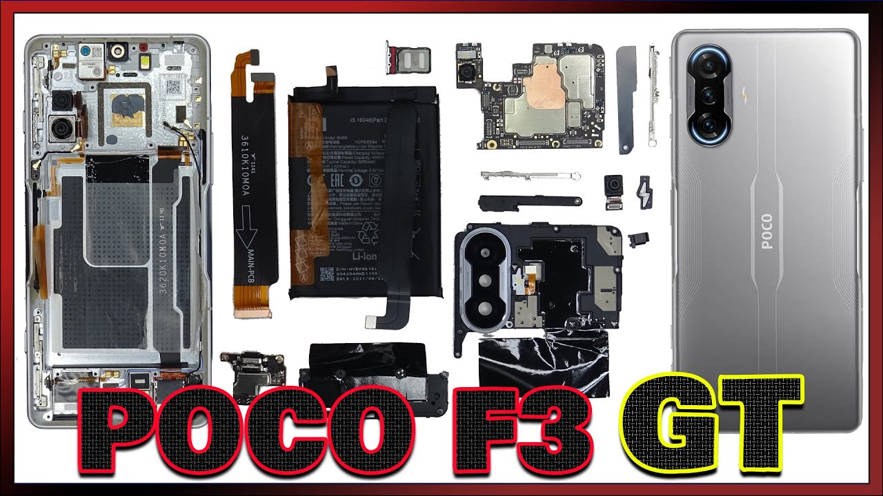 Xiaomi POCO F3 GT / Redmi K40 Gaming Disassembly Teardown Repair Video Review