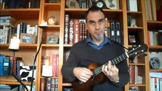Branle de l&#39;Officiel (Ding Dong Merrily on High) 3 ukuleles