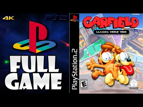 Garfield: Lasagna World Tour (PS2) - Full Game Walkthrough / Longplay [4K60ᶠᵖˢ UHD]