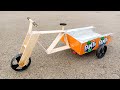 Make A Cargo Cycle Rickshaw With Pepsi Cans And Popsicle Sticks Electric Rickshaw DIY At Home