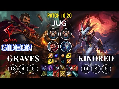 GRF GIDEON Graves vs Kindred Jungle - KR Patch 10.20