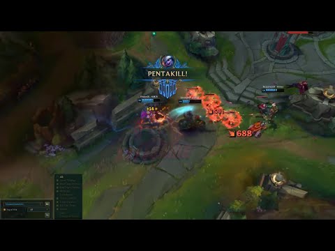 Tristana Pentakill Shoutout to Thresh | League of Legends