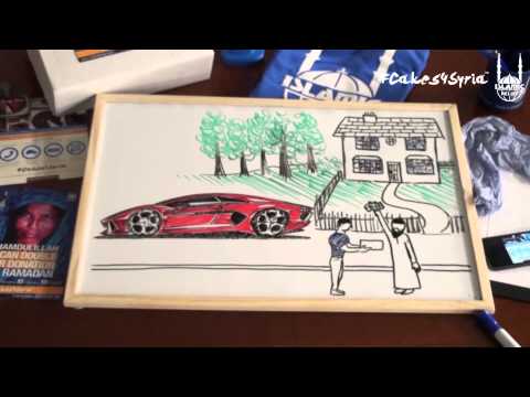 #Cakes4Syria - Calligraphy by Roman & Rayhan Miah  | The Cake Campaign