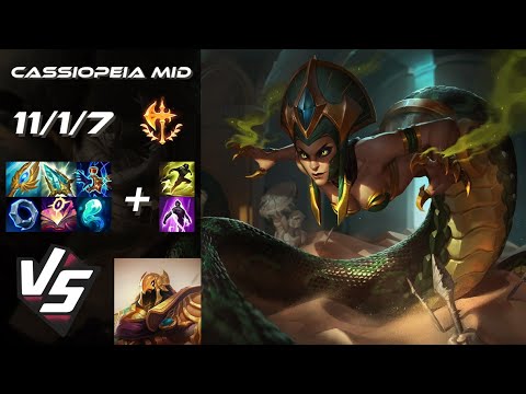 MID Cassiopeia vs Azir - EU Grandmaster Patch 25.18