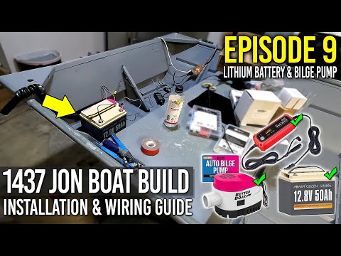 Bilge Pump & Lithium Battery Installation | Power Queen & Better Boat - Ep. 9