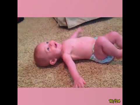 Cute babies butt scooting - Imagine if this was how everyone got from A to B