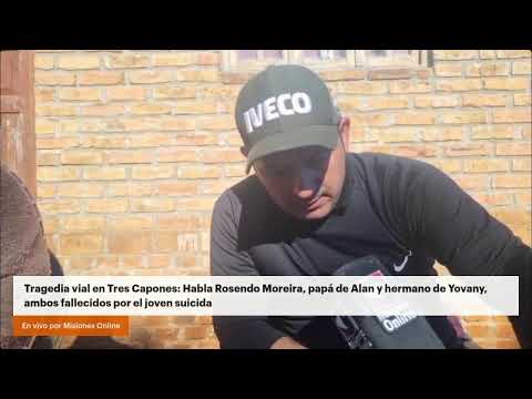 Tragedia vial en Tres Capones: Habla Rosendo Moreira, papá de Alan y hermano de Yovany