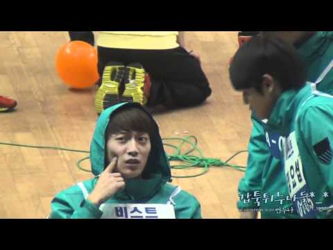 [Fancam] 120109 Doojoon's fail aegyo lol @  Idol Star Athletics Championship
