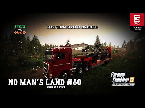 New Truck & Telehandlers/Selling Produce & Sheep/No Man's Land/#60/Season's,FS19 4K Timelapse