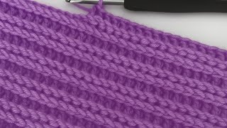 Fun Braided Crochet Stitch 💚 Easy Beginner Friendly 👍 Beautiful Blanket 