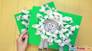 Curly Sheep Craft for Kids