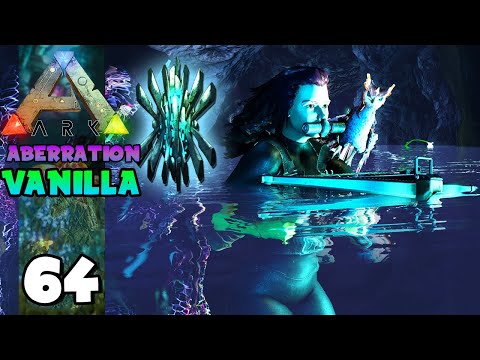 DANGEROUS WATER CAVE WITH SHADOW ARTIFACT!!! ARK: ABERRATION (VANILLA) 64
