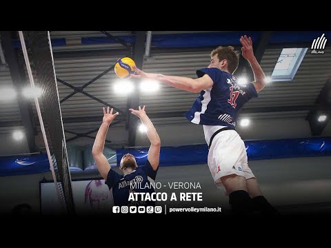 Playoff 5° posto, attacco a rete Milano - Verona