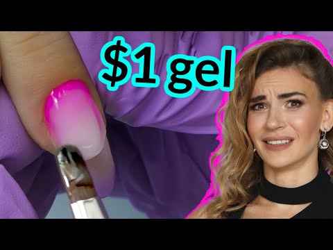 Trying THE CHEAPEST Gel Polish Kit on Amazon | $1 gel nail polish