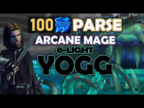 100 Arcane Mage Parse - Yogg 0 Light - WOTLK Classic