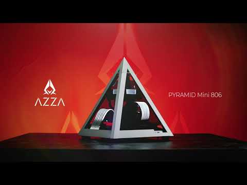 AZZA PYRAMID Mini 806 / CNC Mini-ITX Case / 4-Side Tempered