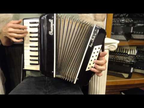 How to Play a 12 Bass Accordion - Lesson 11 - Four Chord Song in F Major - Jingle Bells