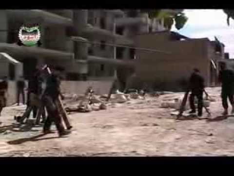 مشاركة لواء أسود الغوطة بقصف مواقع قوات النظام بقذائف الهاون في مدينة دمشق