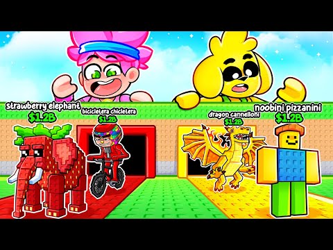 Steal a Brainrot pero Solo con Brainrot de UN COLOR 🟢🟡🔴