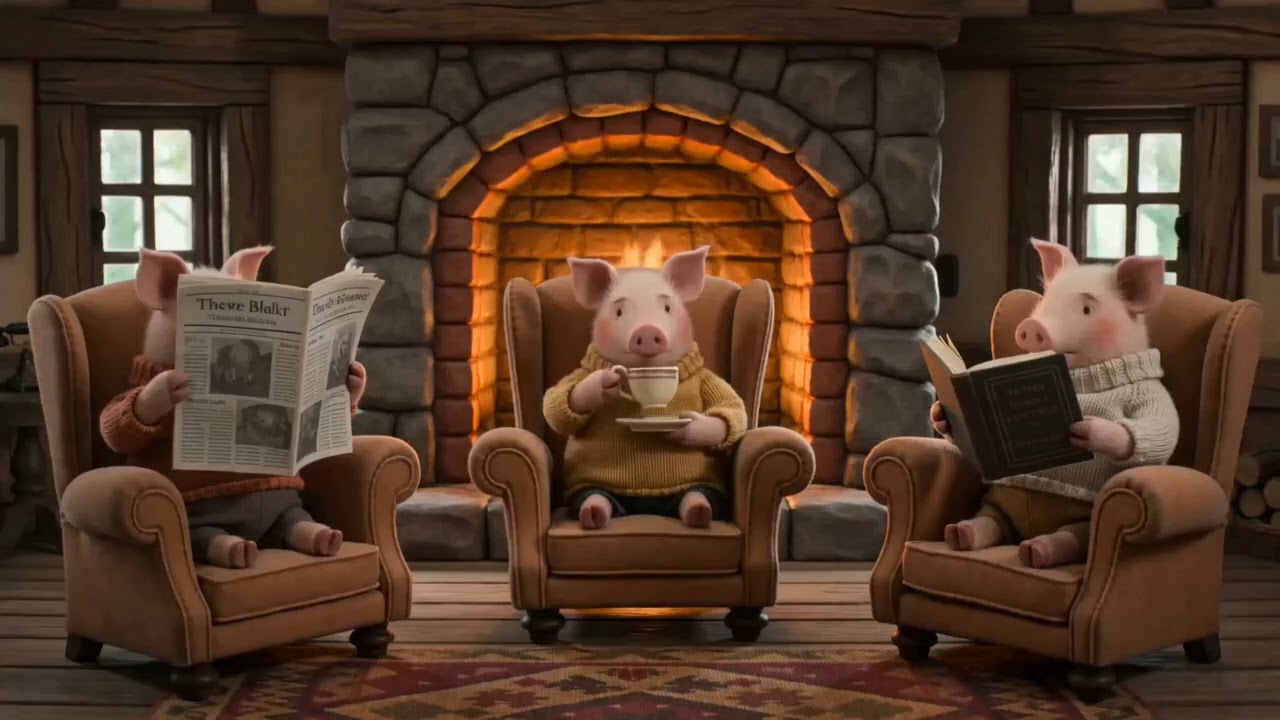 Life's a lot easier for the Three Little Pigs now video thumbnail