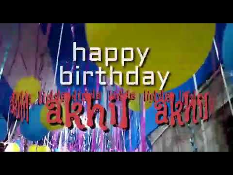 Birthday song of Akhil