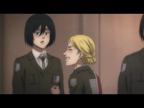 Historia makes Mikasa blush - Attack on Titan Season 4 Episode 10
