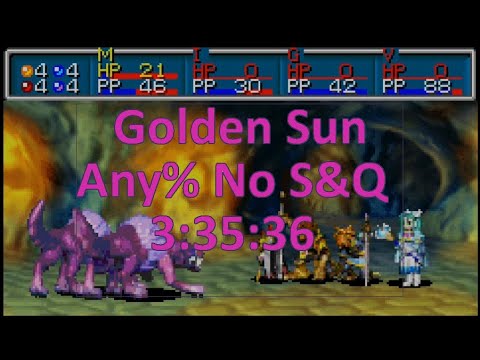 Golden Sun: Any% No Save & Quit Speedrun in 3:35:36