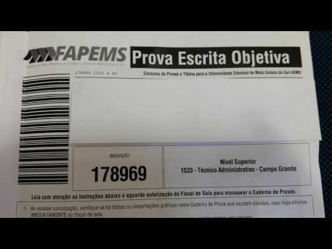 FAPEMS_Questão_02 - Técnico​ Administrativo UEMS 2017 -