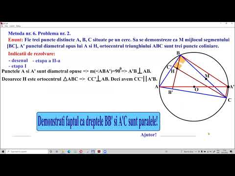 Metode de rezolvare a unor probleme de coliniaritate