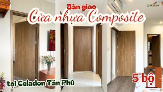 Bàn giao 5 bộ cửa nhựa composite cho gia đình anh Thanh tại khu đô thị Celadon Tân Phú